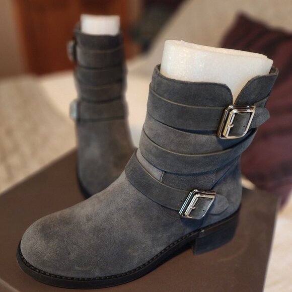 Suede Booties - Picture 2 of 4